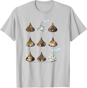 Hershey's Kisses Multiple Grid Design T-Shirt - T-Shirt | Ash