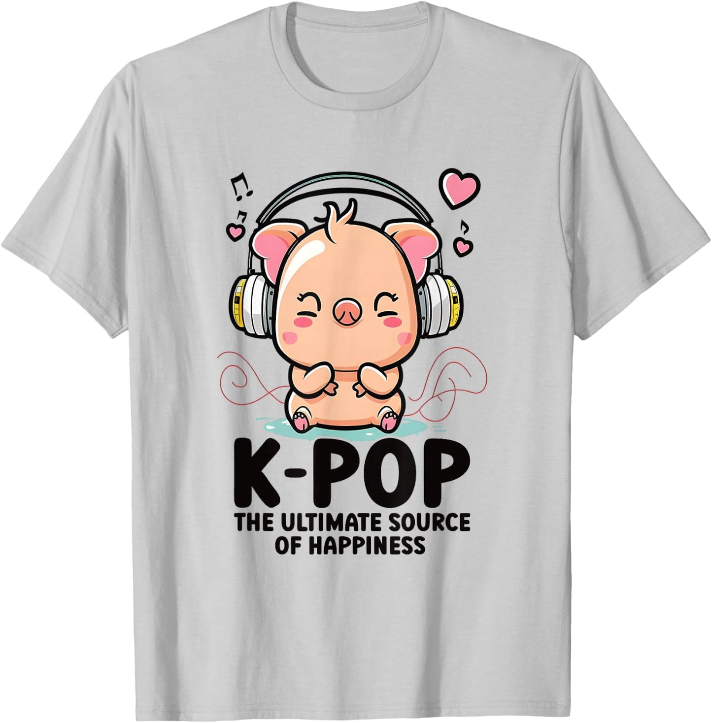 Kpop Items Bias K Pop Pig Lover Merch K-pop Merchandise T-Shirt - T-Shirt | Ash