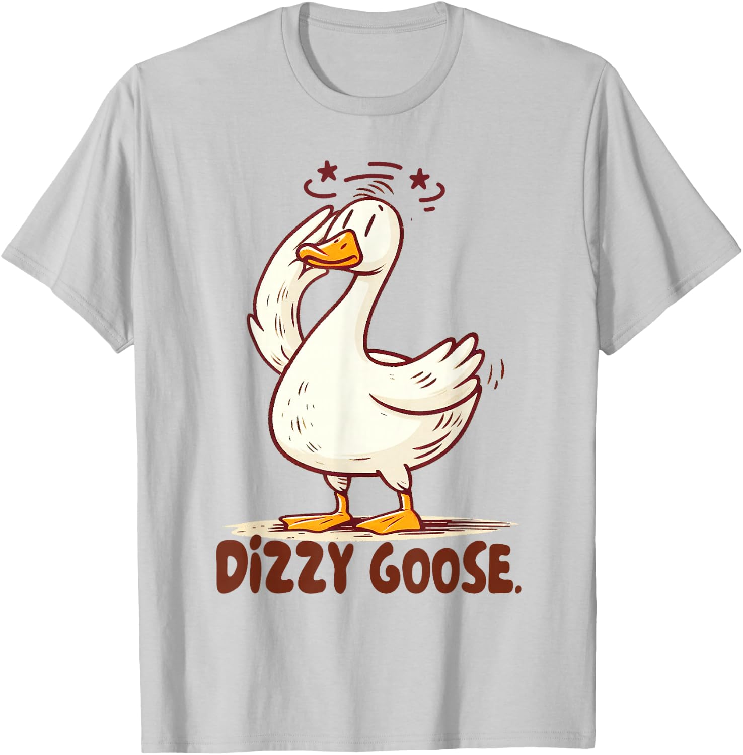 POTS Postural Orthostatic Tachycardia Syndrome Dizzy Goose T-Shirt - T-Shirt | Ash