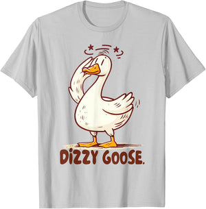 POTS Postural Orthostatic Tachycardia Syndrome Dizzy Goose T-Shirt - T-Shirt | Ash