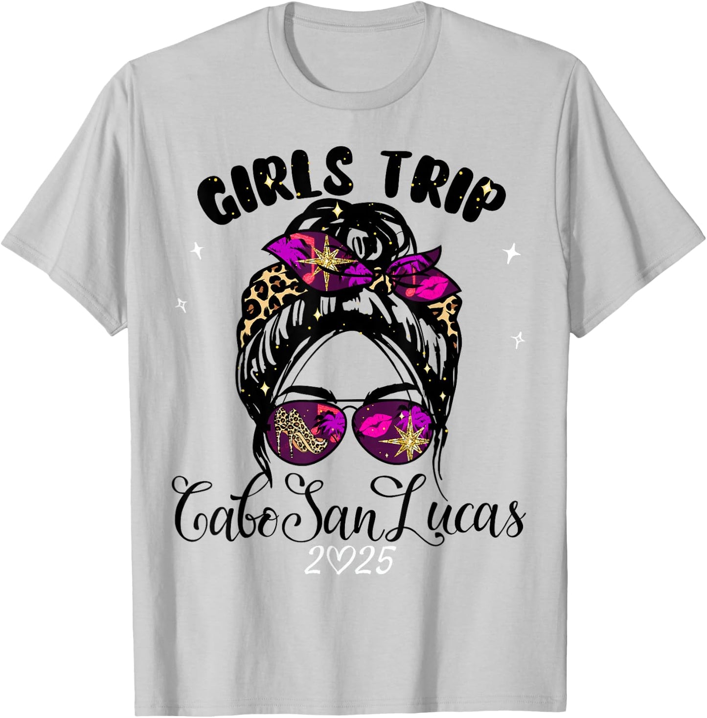 Girls Trip Cabo San Lucas 2025 Weekend Birthday Squad T-Shirt - T-Shirt | Ash