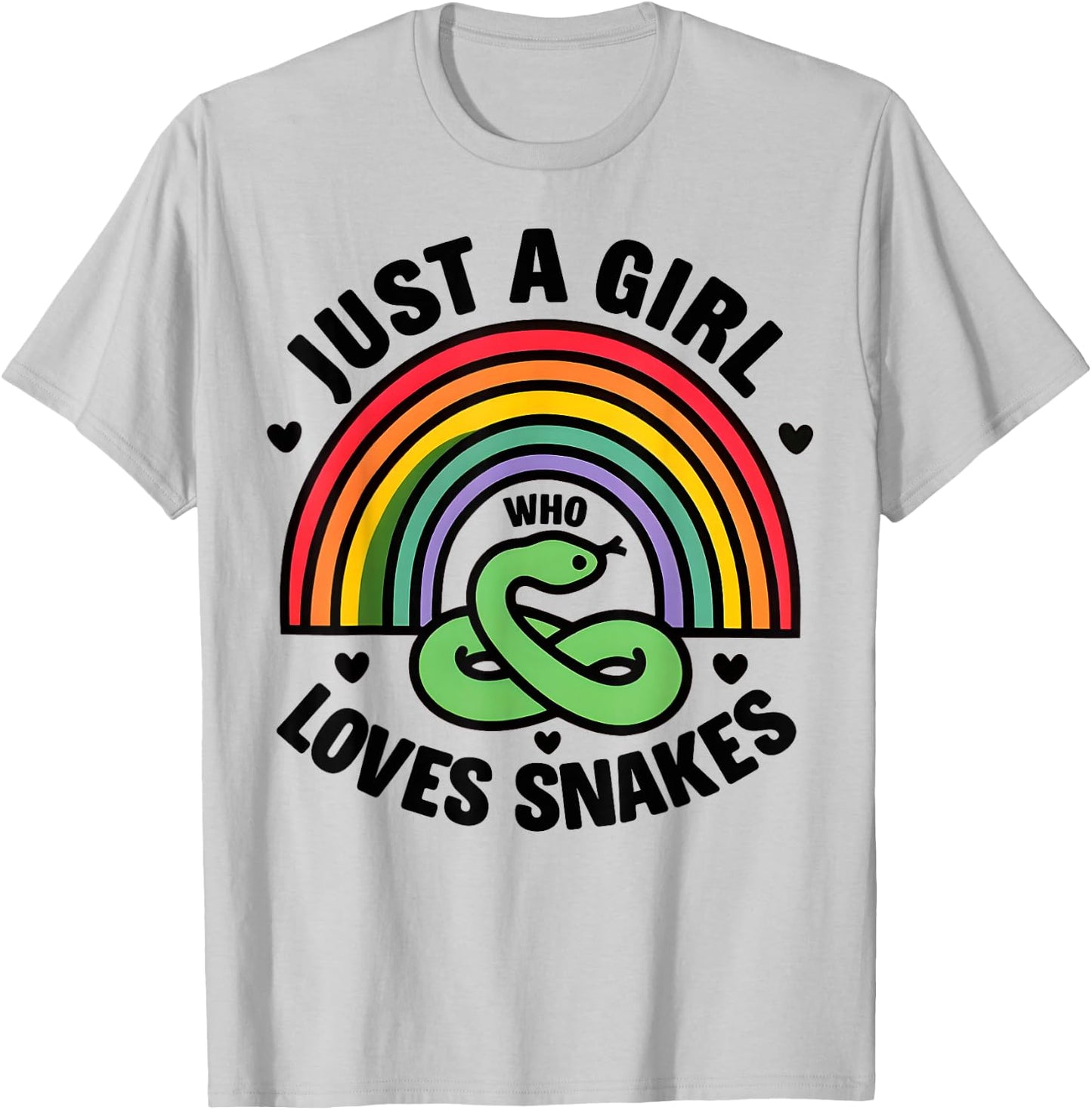 Girl Snake I Women Snake Lover I Snake T-Shirt - T-Shirt | Ash