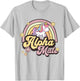 Alpha Male Unicorn Rainbow Sarcastic Ironic Weird Y2K Humor T-Shirt - T-Shirt | Ash