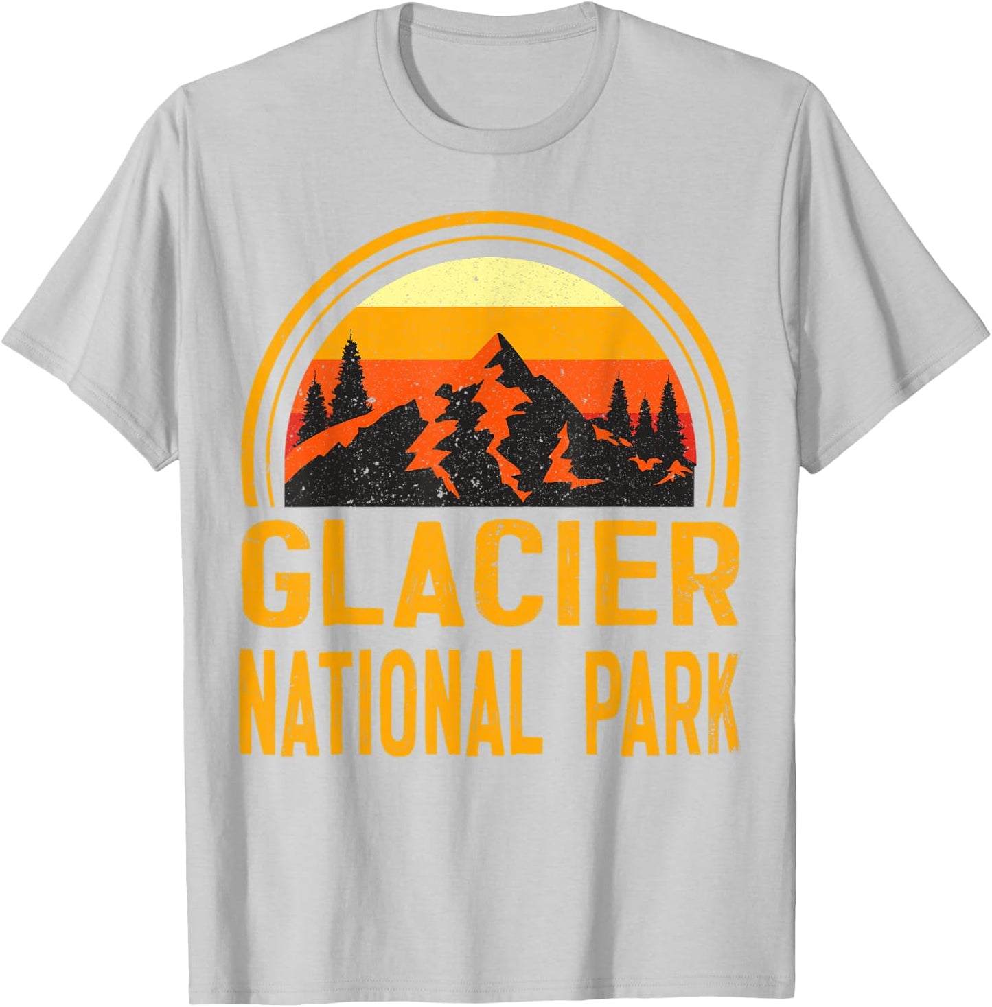Glacier National Park T-Shirt - T-Shirt | Ash