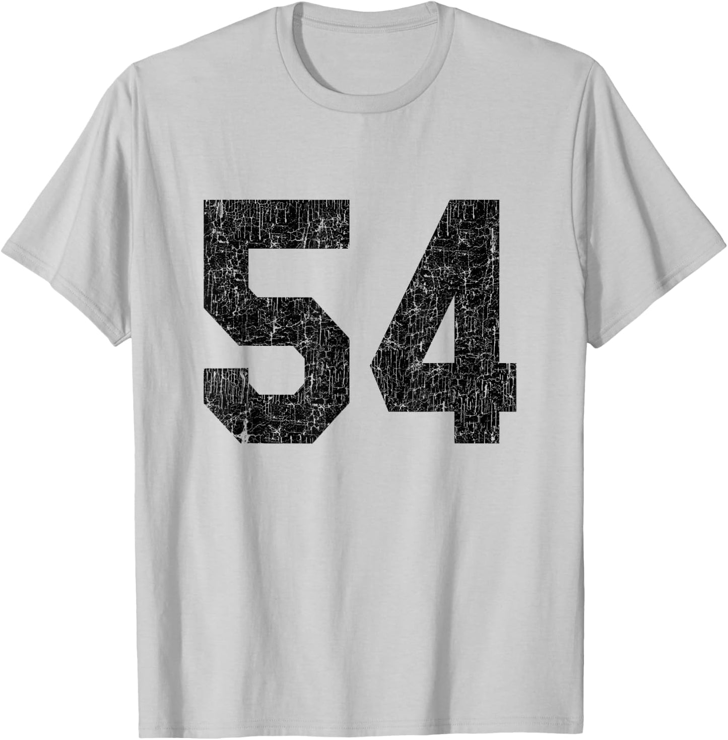 #54 Jersey Uniform Varsity Sports Number, 54th Birthday T-Shirt - T-Shirt | Ash
