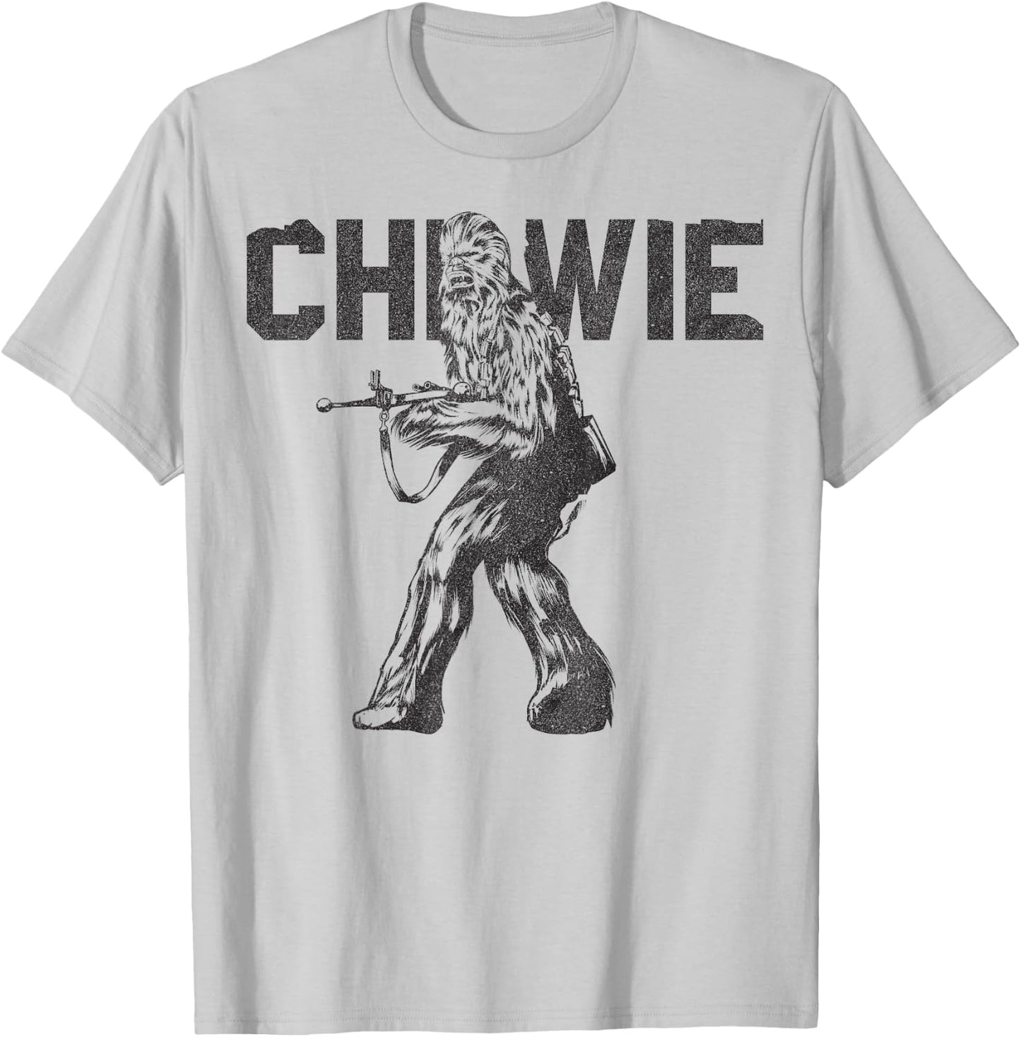 Star Wars Last Jedi Chewie Distressed Vintage T-Shirt - T-Shirt | Ash