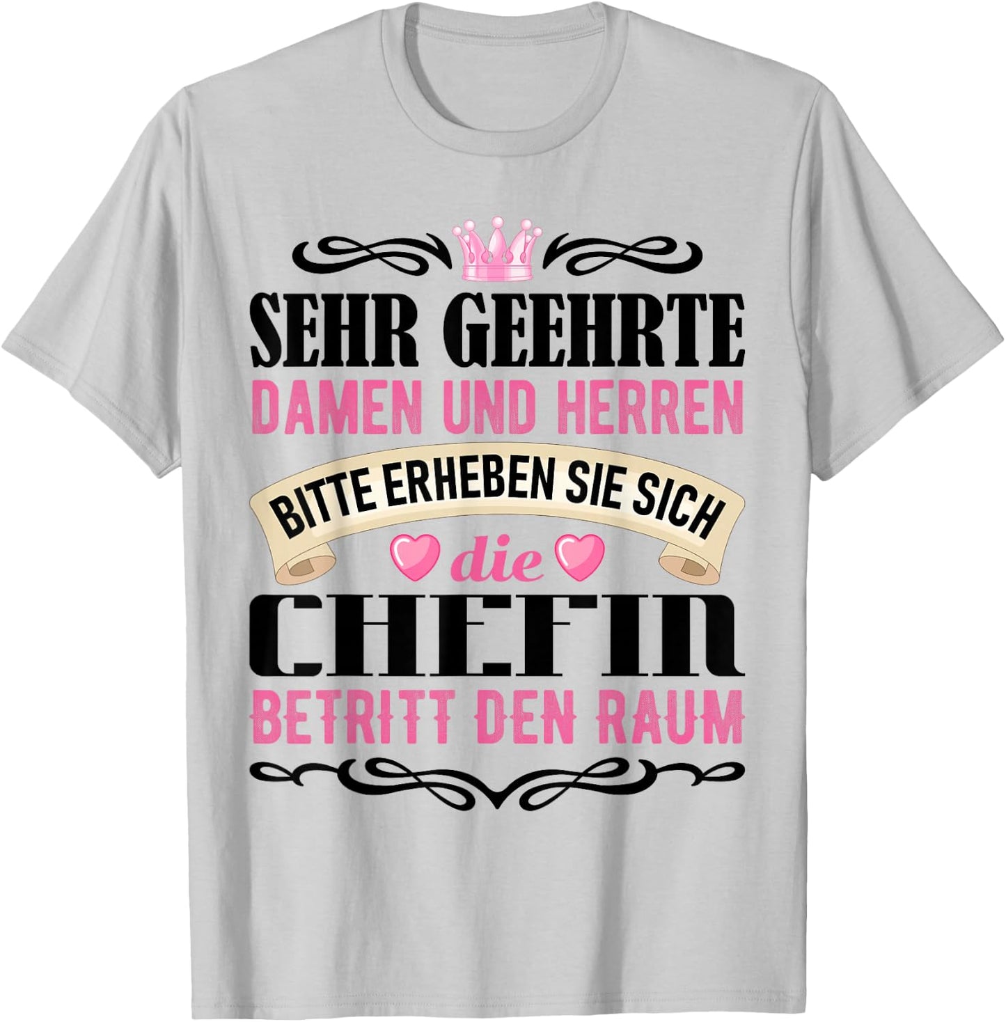 Chef Spruch Geschenk vom Team Beste Chefin Geschenkidee T-Shirt - T-Shirt | Ash