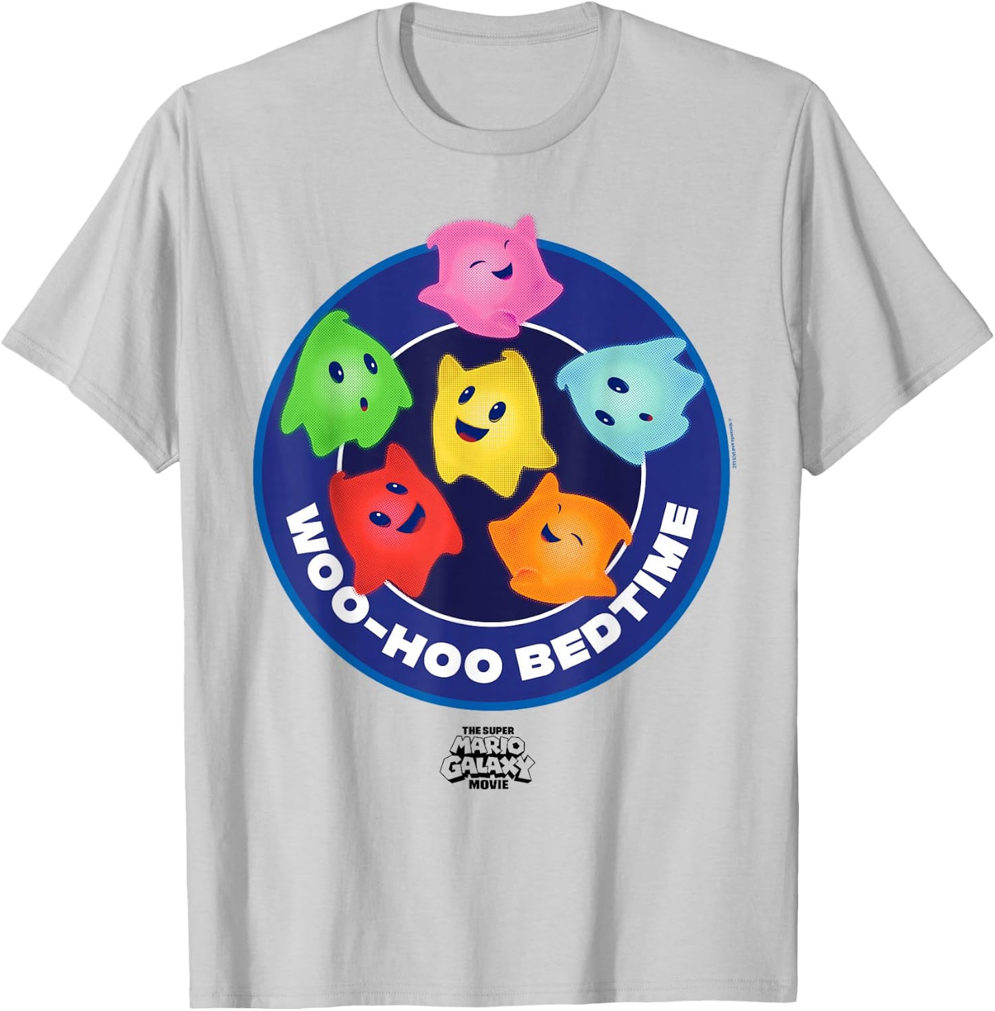The Super Mario Galaxy Movie Lumas Woo-Hoo Bedtime T-Shirt - T-Shirt | Ash
