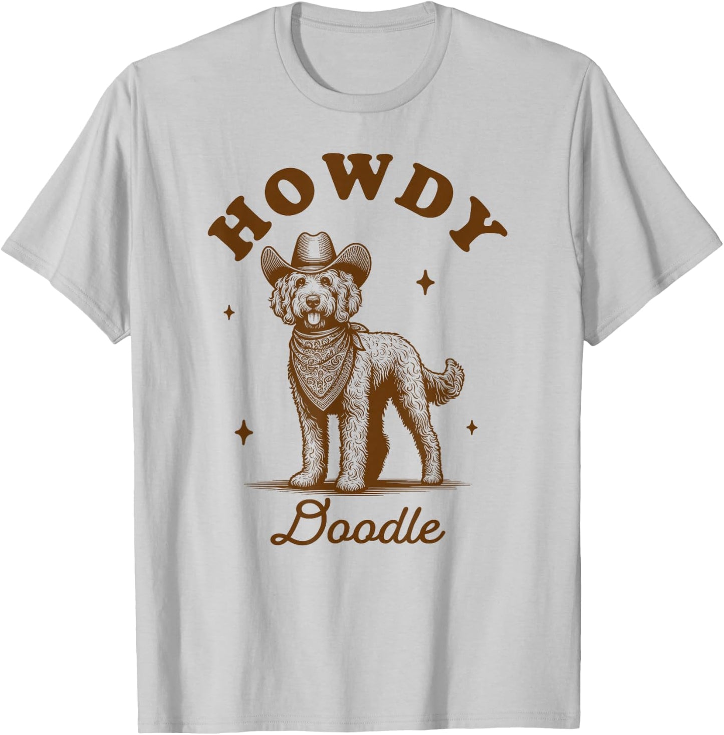 Doodle Mom Doodle Lover Vintage Western Life Howdy Doodle T-Shirt - T-Shirt | Ash