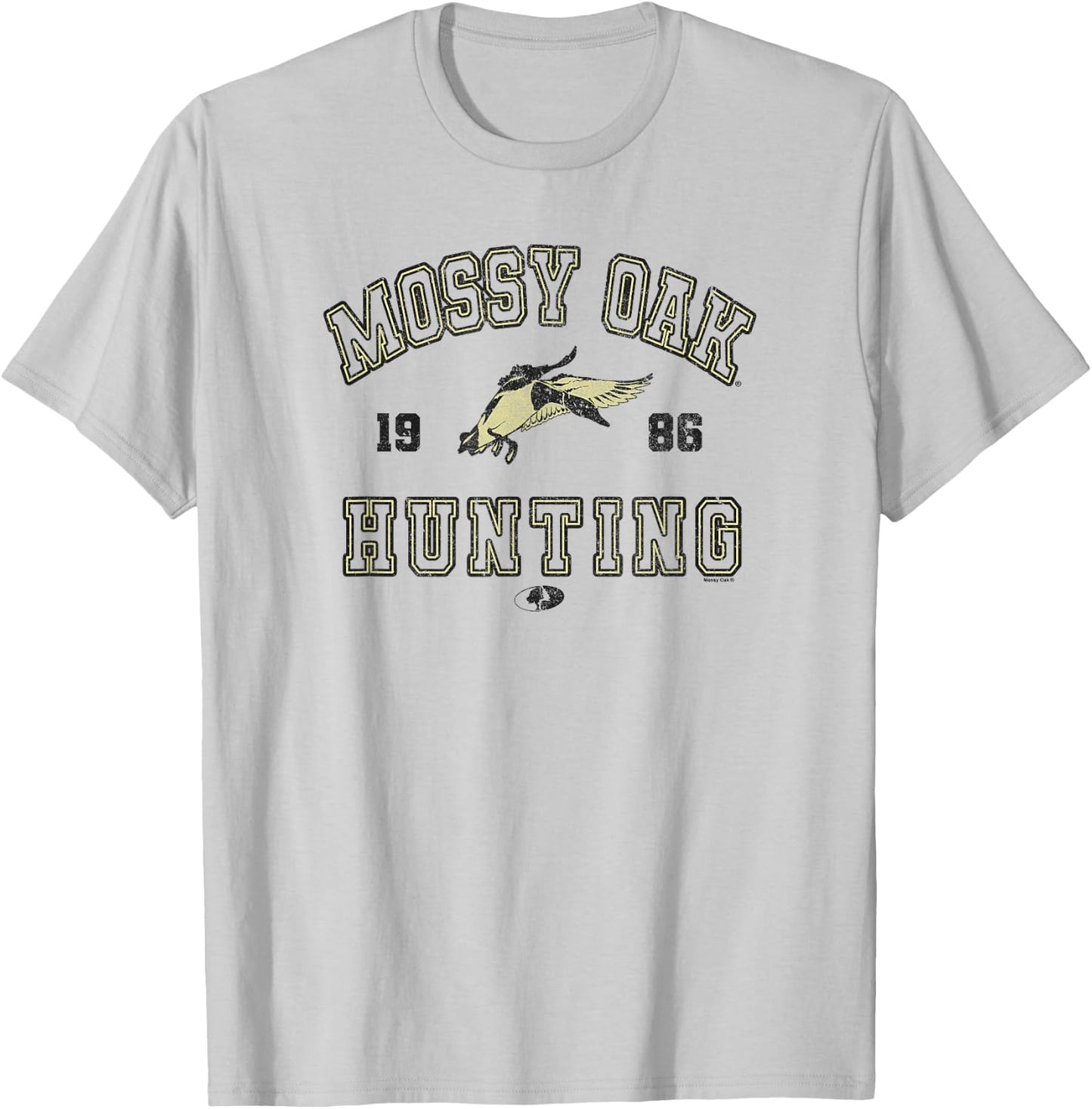 Mossy Oak Hunting 1986 Vintage Duck Target Logo T-Shirt - T-Shirt | Ash