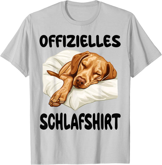 Funny Magyar Vizsla Official Sleep Shirt Nightdress , White T-Shirt - T-Shirt | Ash
