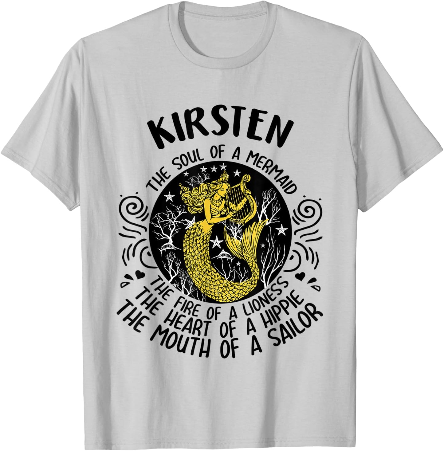 KIRSTEN The Soul Of A Mermaid personalized 5t7t T-Shirt - T-Shirt | Ash