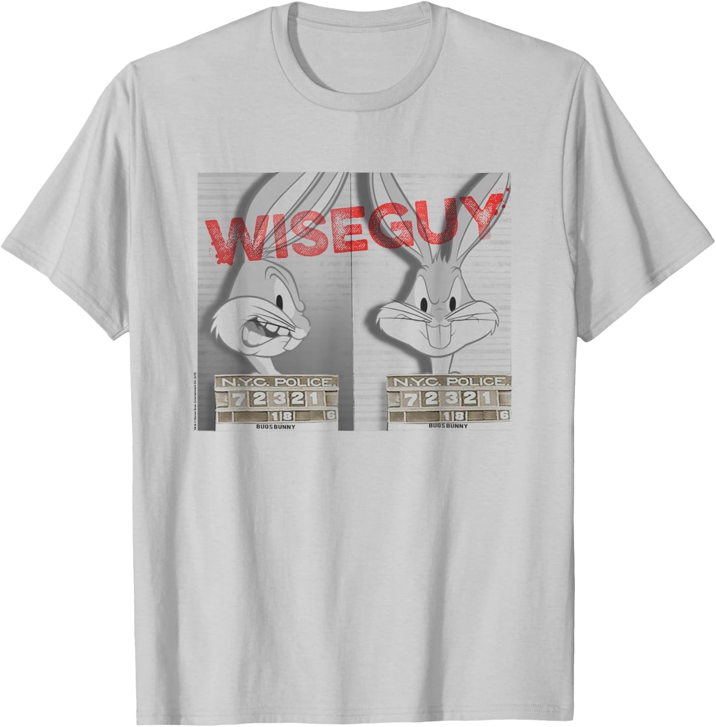 Looney Tunes Bugs Bunny Wiseguy T-Shirt - T-Shirt | Ash