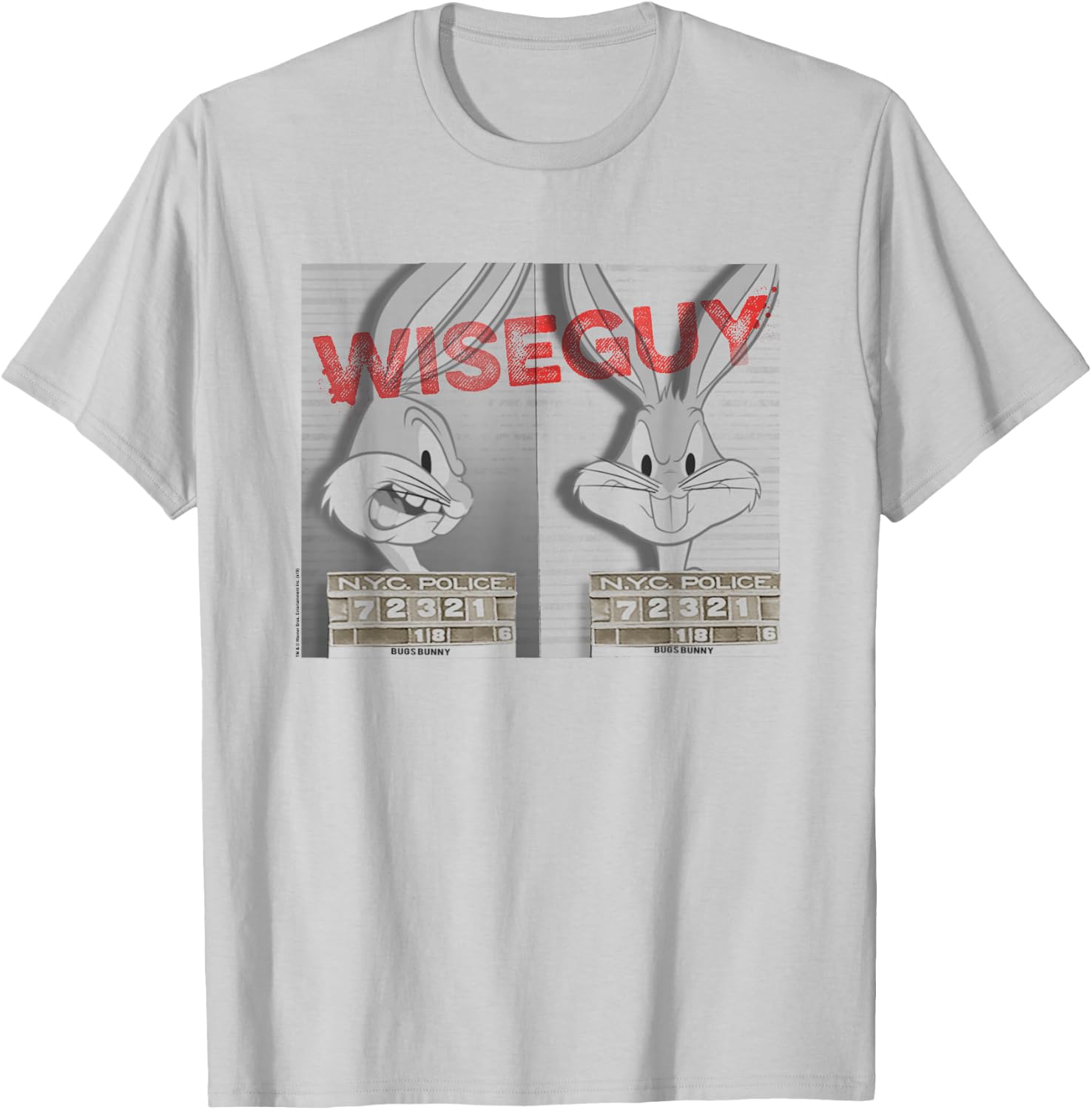 Looney Tunes Bugs Bunny Wiseguy T-Shirt - T-Shirt | Ash