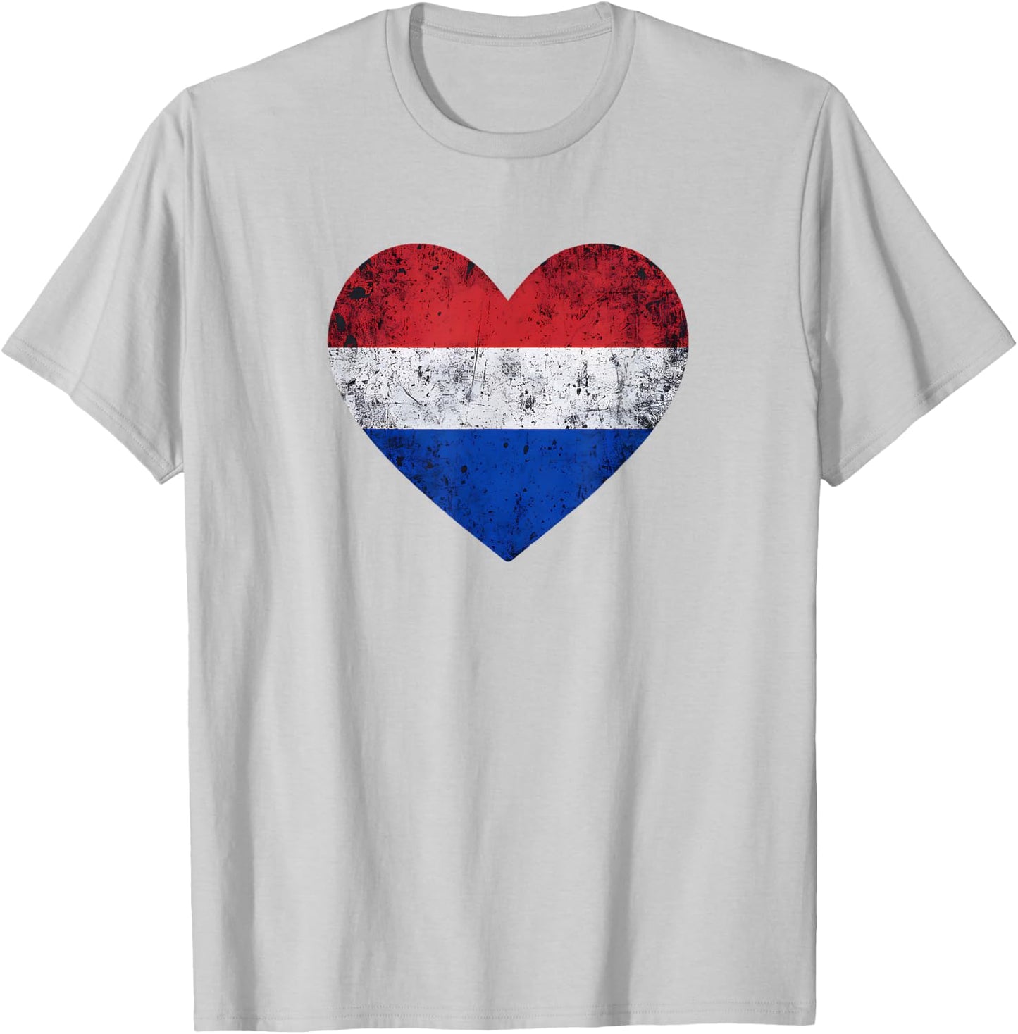 Pays-Bas Patriotiques Drapeau Néerlandais Cœur d'Amour T-Shirt - T-Shirt | Ash