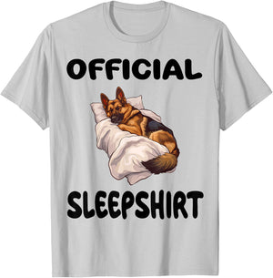 German Shepherd Dog Official Sleepshirt Pajamas Nightgown T-Shirt - T-Shirt | Ash