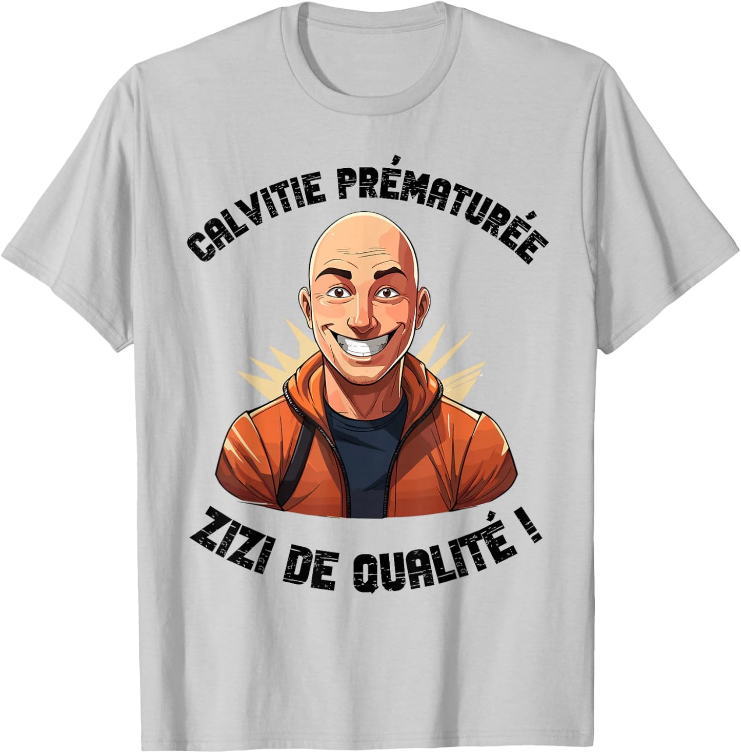 Man Humor Bald Bald Hair Gift Bald T-Shirt - T-Shirt | Ash