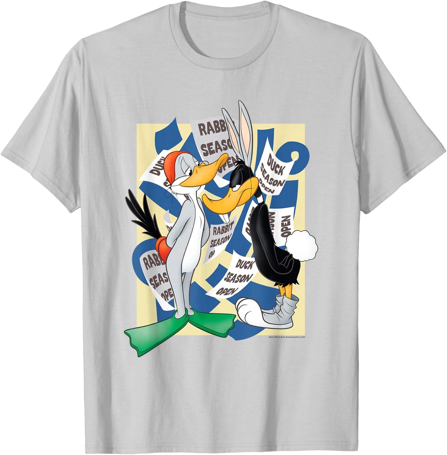 Looney Tunes Rabbit Season Duck Season T-Shirt - T-Shirt | Ash