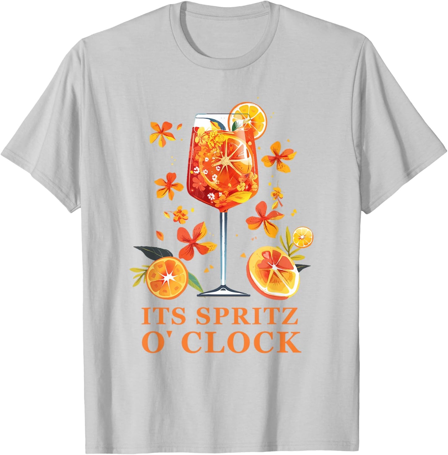 Its Spritz O Clock Aperrollin Outfit for Cocktail Sayings , White, S T-Shirt - T-Shirt | Ash
