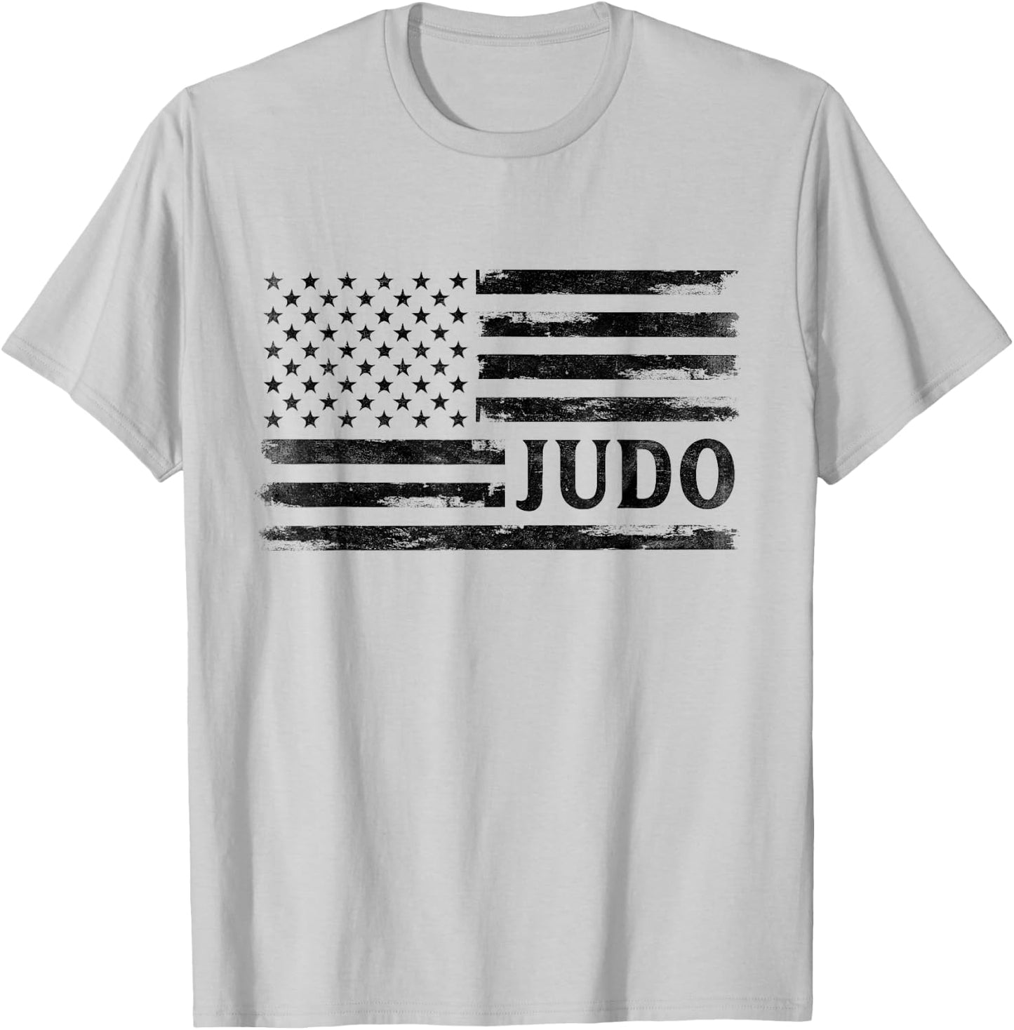 Judo Black Vintage USA Flag Coach Boy T-Shirt - T-Shirt | Ash