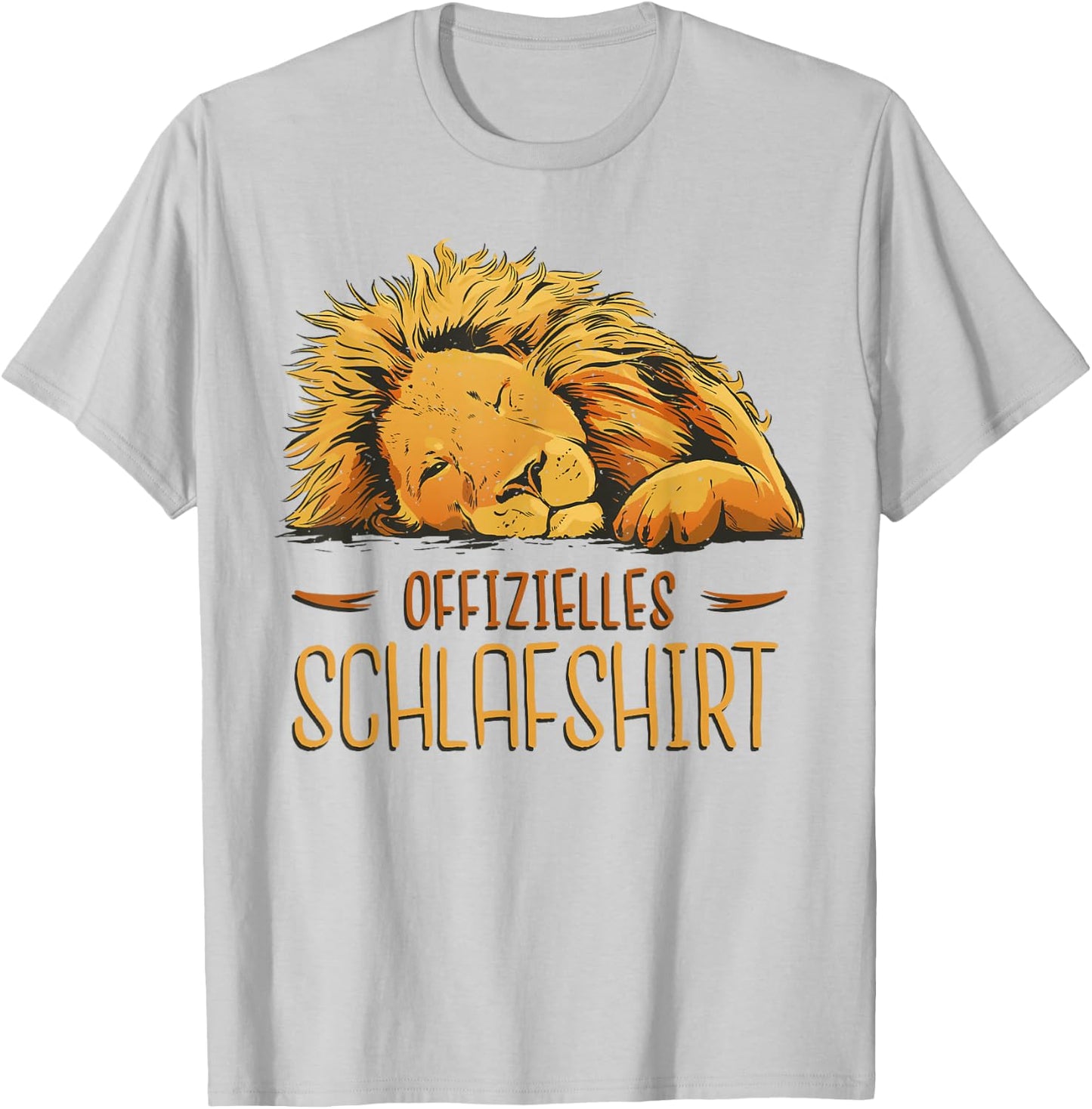 Schlafshirt Schlafanzug Tier Pyjama Nachthemd Offizielles Löwe Schlafshirt Damen Kurzarm -Kinder, Herren, Damen Weiß S T-Shirt - T-Shirt | Ash