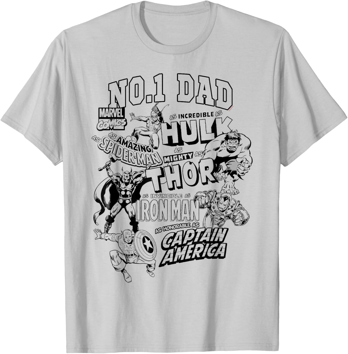 Avengers Dad Fête des pères T-Shirt - T-Shirt | Ash