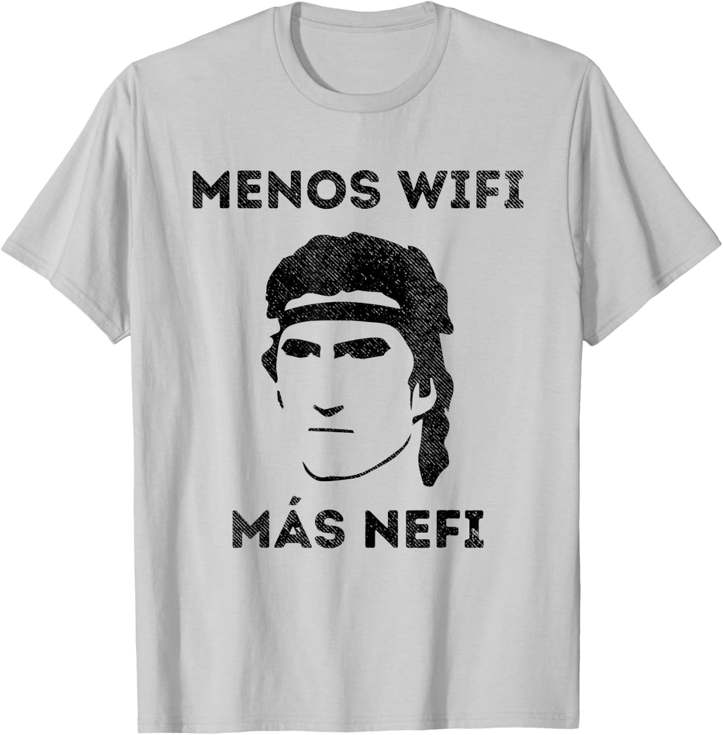 "Less Wifi More Nephi" LDS Funny Spanish Missionary Gift T-Shirt - T-Shirt | Ash