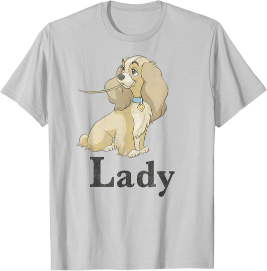 Disney Lady and The Tramp Spaghetti Lady Couples T-Shirt - T-Shirt | Ash