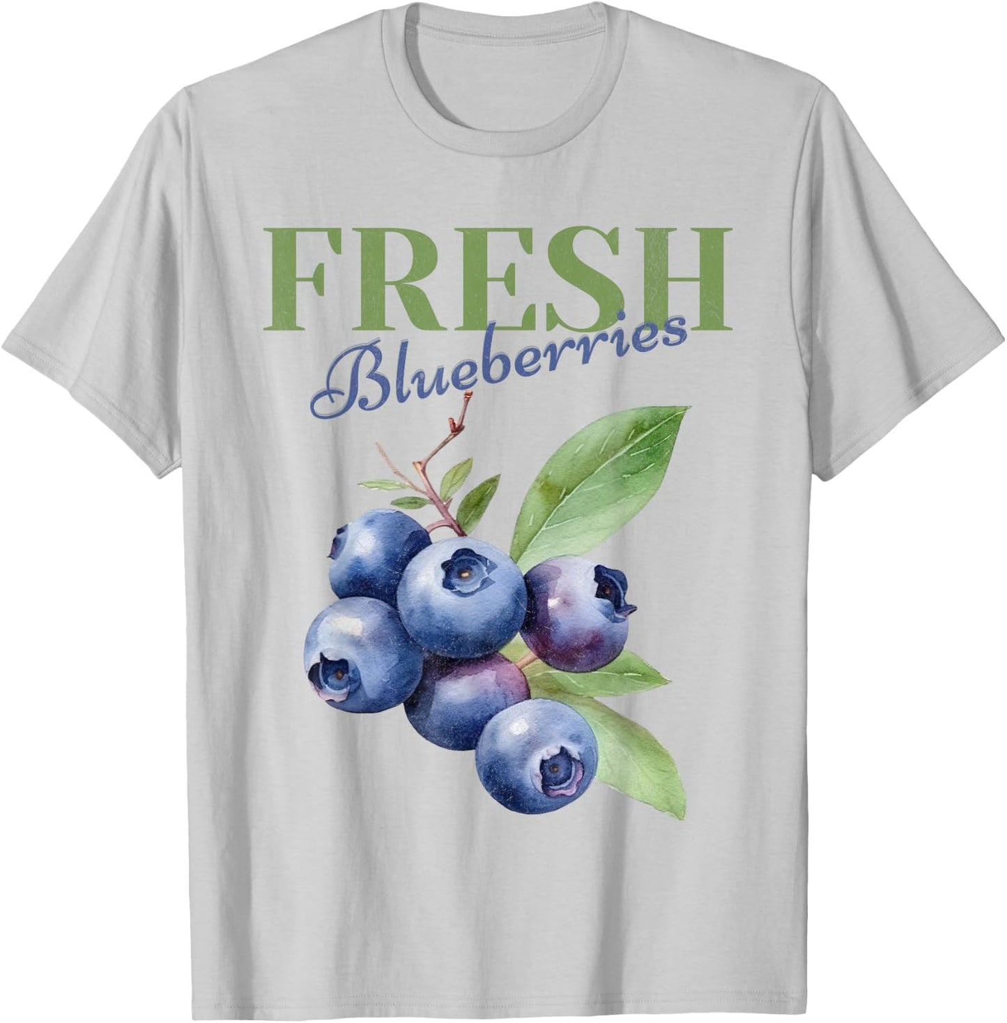 Fresh Blueberries Homestead Homegrown Farmhouse Farmer T-Shirt - T-Shirt | Ash