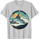 Mount Logan Mountain Sunset Adventure Nature T-Shirt - T-Shirt | Ash
