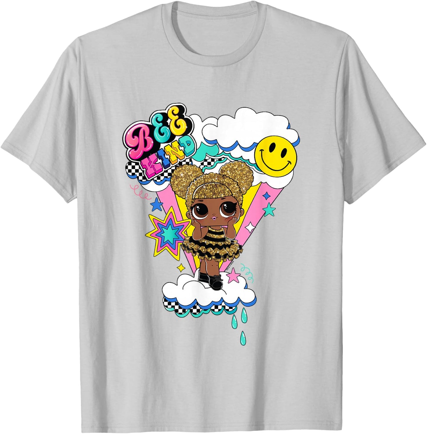 LOL Surprise Bee Kind Queen Bee Cute Logo T-Shirt - T-Shirt | Ash