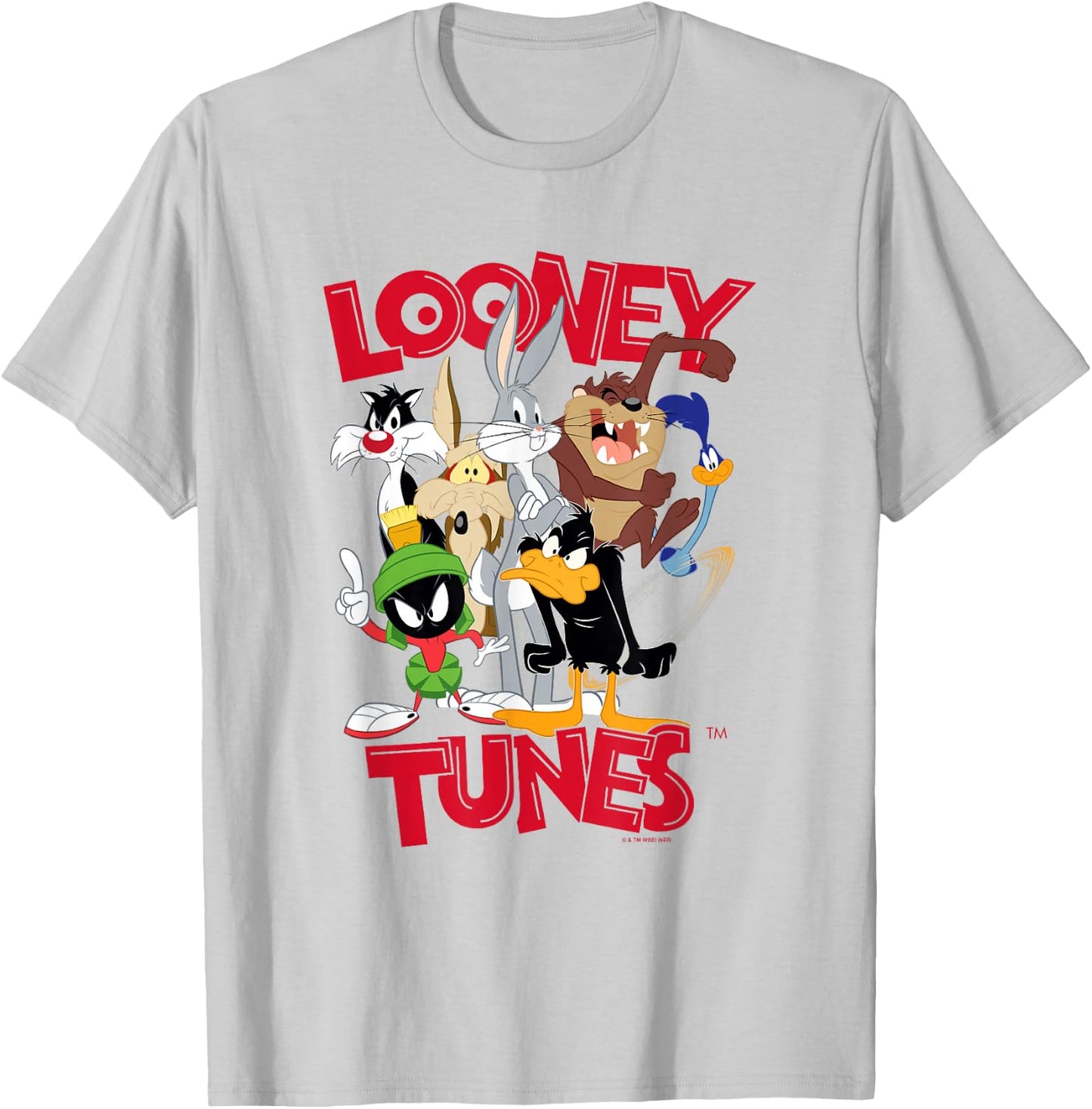 Looney Tunes Classic Characters Group Shot Poster T-Shirt - T-Shirt | Ash