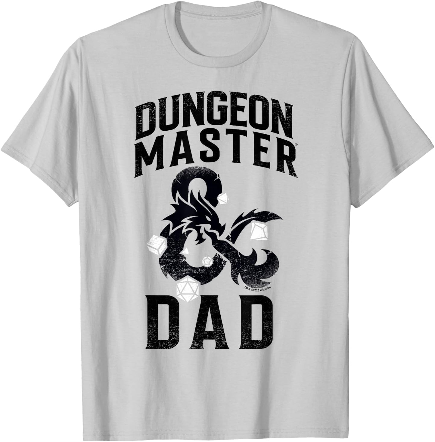 Dungeons & Dragons Father's Day Daddy Dungeon Master T-Shirt - T-Shirt | Ash