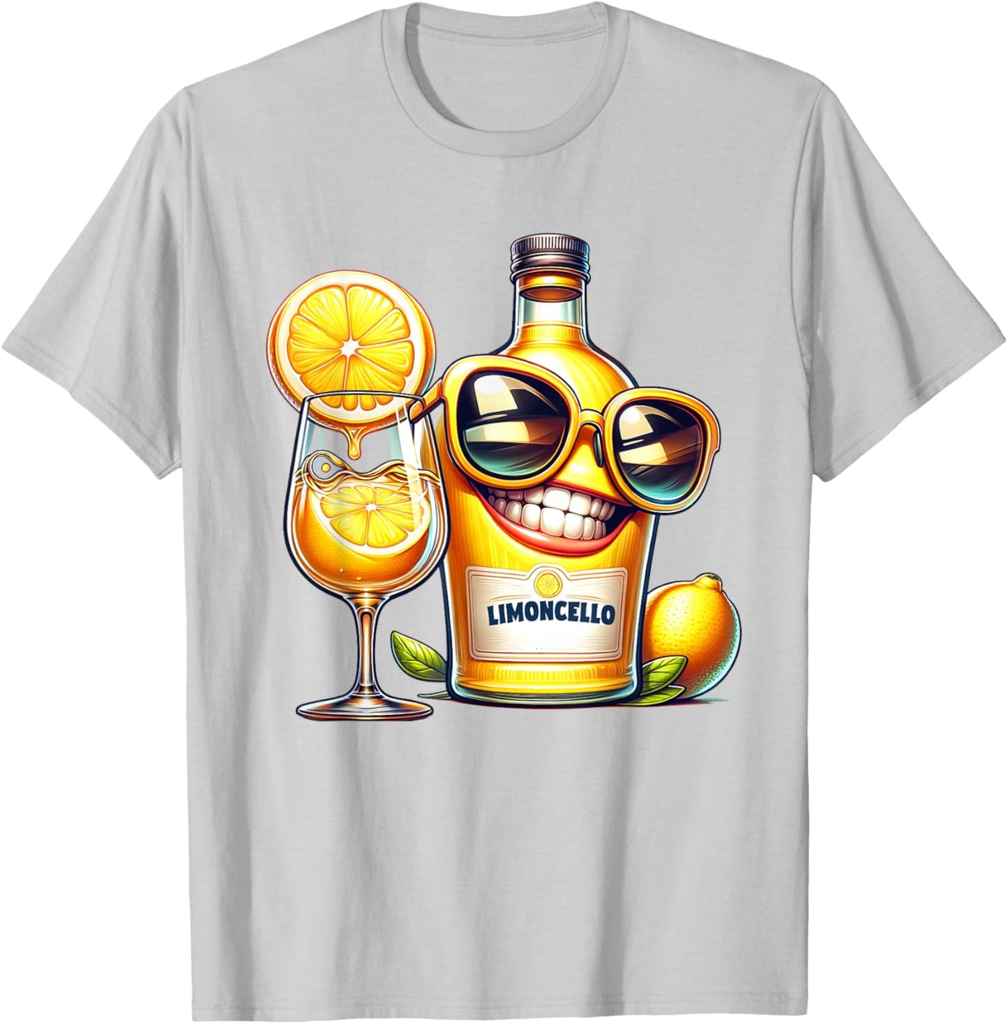 Limoncello Lemon Sunglasses Italia Drink , White T-Shirt - T-Shirt | Ash