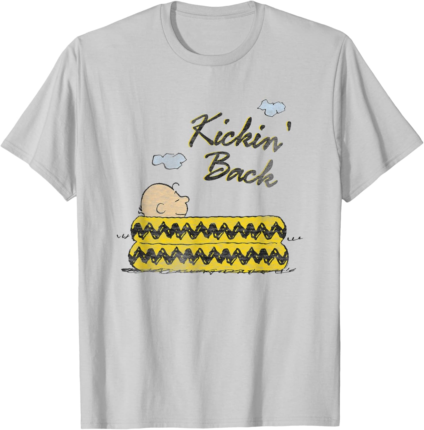 Peanuts Kickin' Back Charlie Brown T-Shirt - T-Shirt | Ash