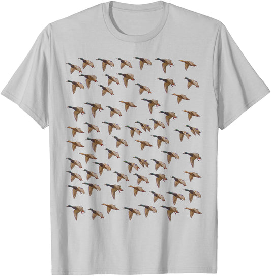 Big Group - Duck Hunting Shirt by Committed Waterfowl T-Shirt - T-Shirt | Ash