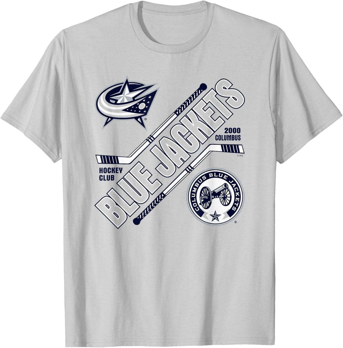 Columbus Blue Jackets Force Red Officially Licensed T-Shirt - T-Shirt | Ash