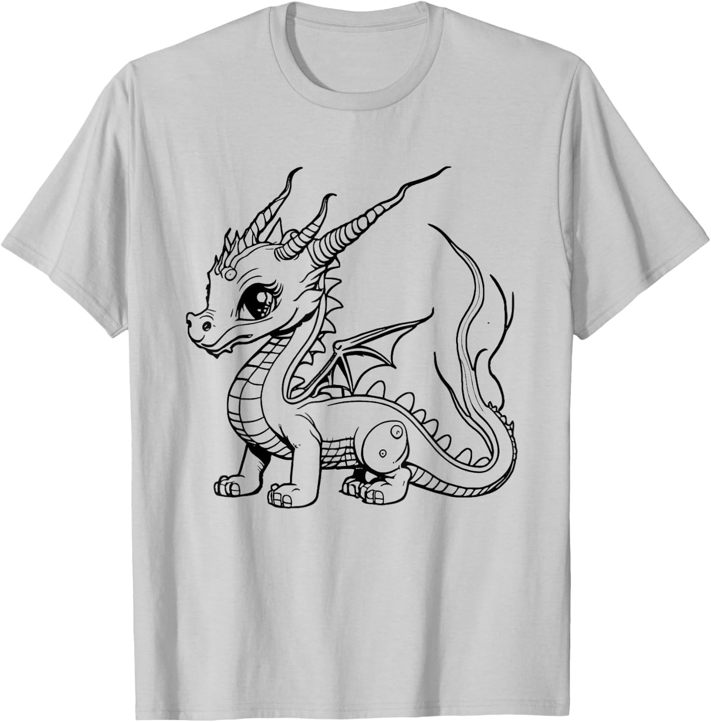 Color the dragon and paint it yourself T-Shirt - T-Shirt | Ash