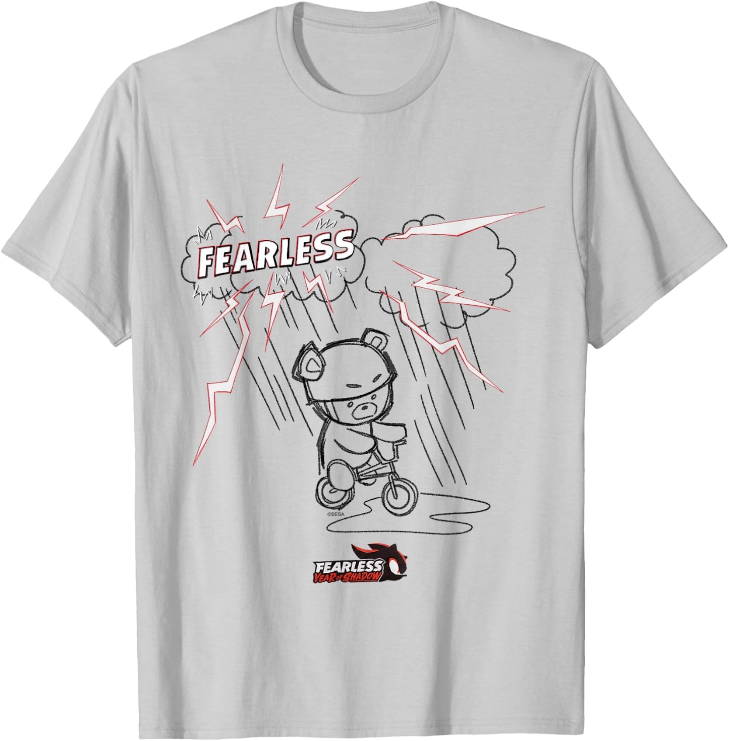 Sonic the Hedgehog, Fearless: Year of Shadow - Fearless bear T-Shirt - T-Shirt | Ash