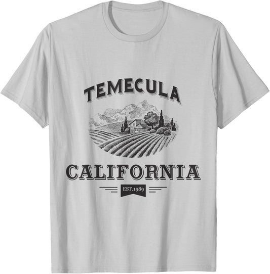 Temecula California Wine Country T-Shirt - T-Shirt | Ash