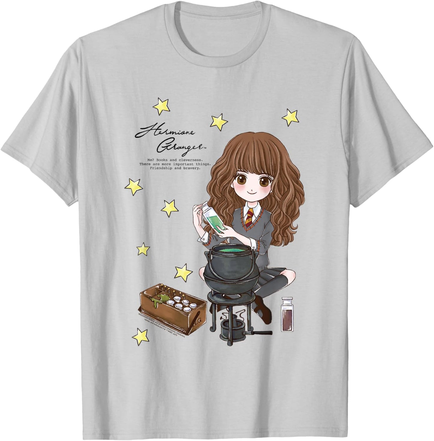 Harry Potter Hermione Granger Quote and Stars T-Shirt - T-Shirt | Ash