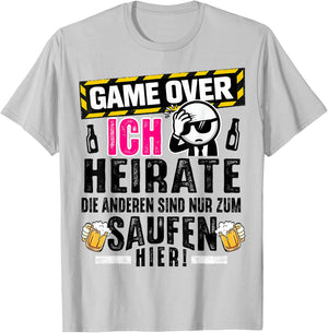 Bräutigam Kostüm JGA Männer Junggesellenabschied T-Shirt - T-Shirt | Ash