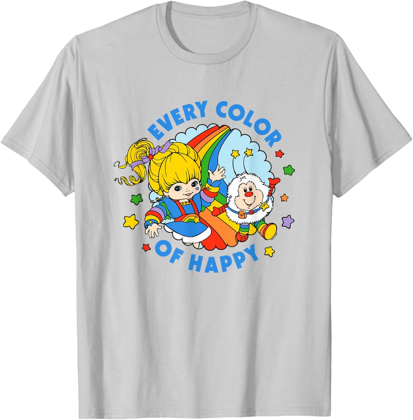 Rainbow Brite Pride Every Color of Happy T-Shirt - T-Shirt | Ash