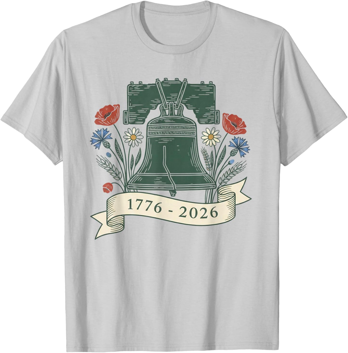 250th 4th of July American 250y 1776 2026 Independence Day T-Shirt - T-Shirt | Ash