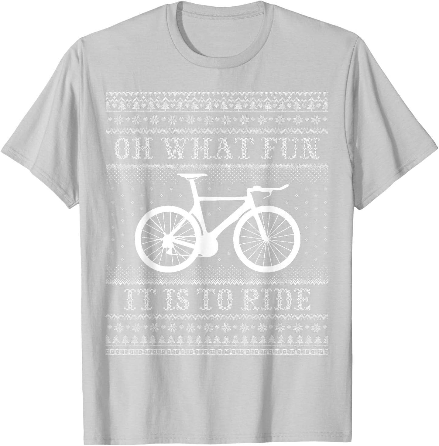 Oh What Fun It Is To Ride | Triathlon Bike ABN035 T-Shirt - T-Shirt | Ash