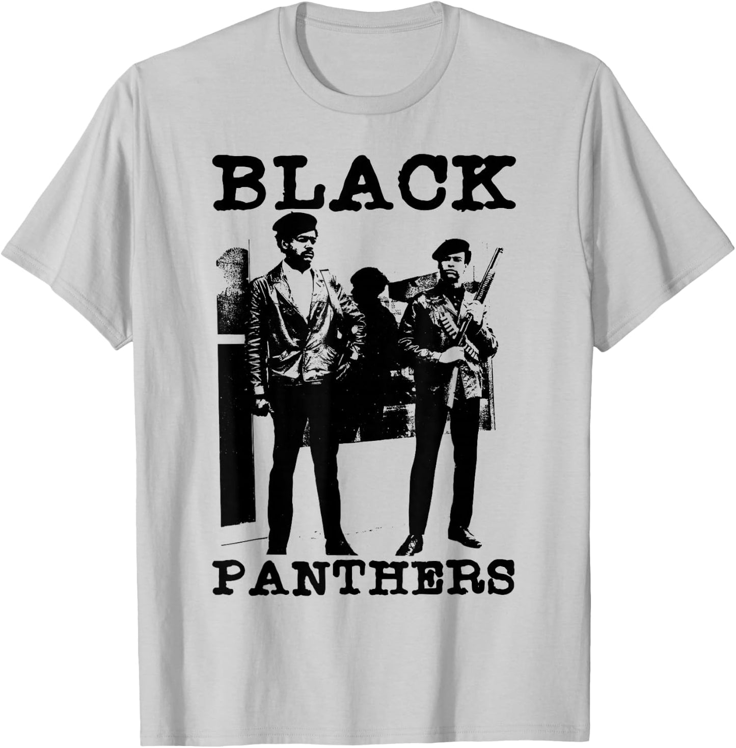 BPP Vintage Black History Self Defense Black Panthers Party T-Shirt - T-Shirt | Ash