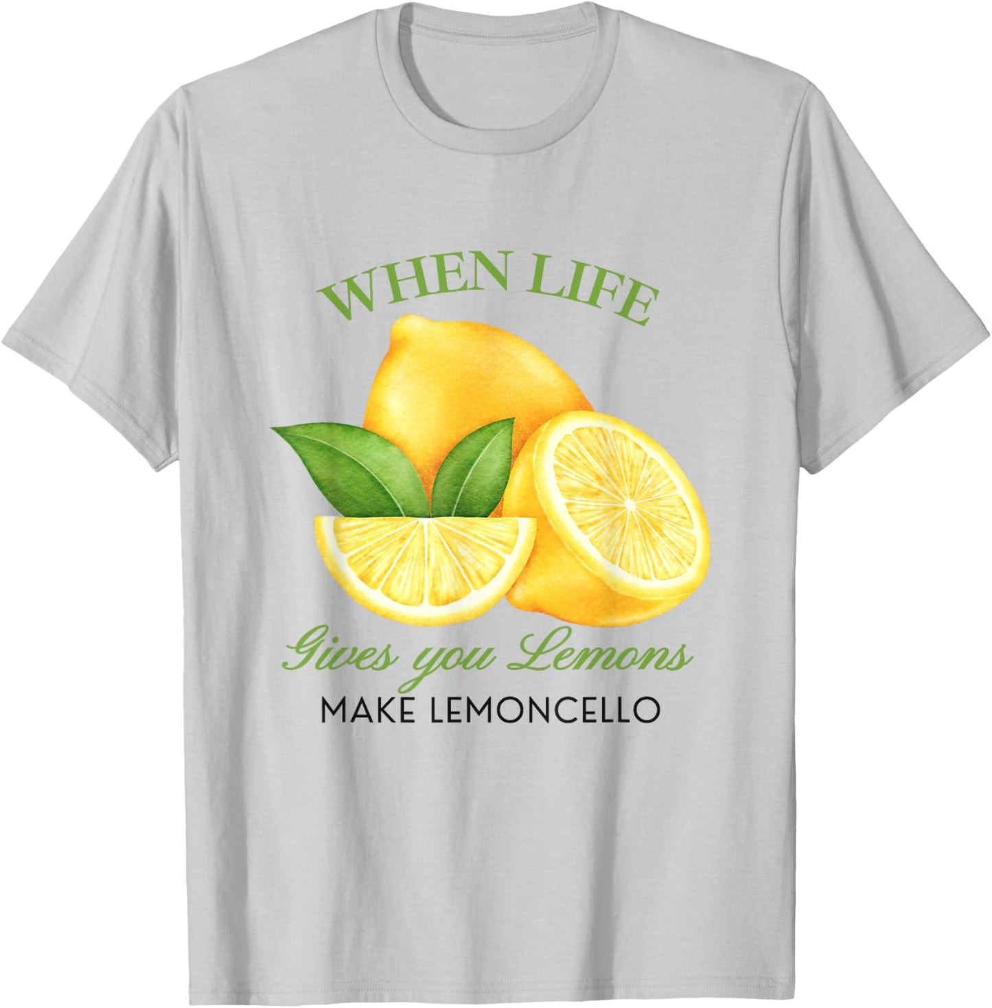 Wenn das Leben dir Zitronen gibt, mach Lemoncello lustige süße Frauen T-Shirt - T-Shirt | Ash