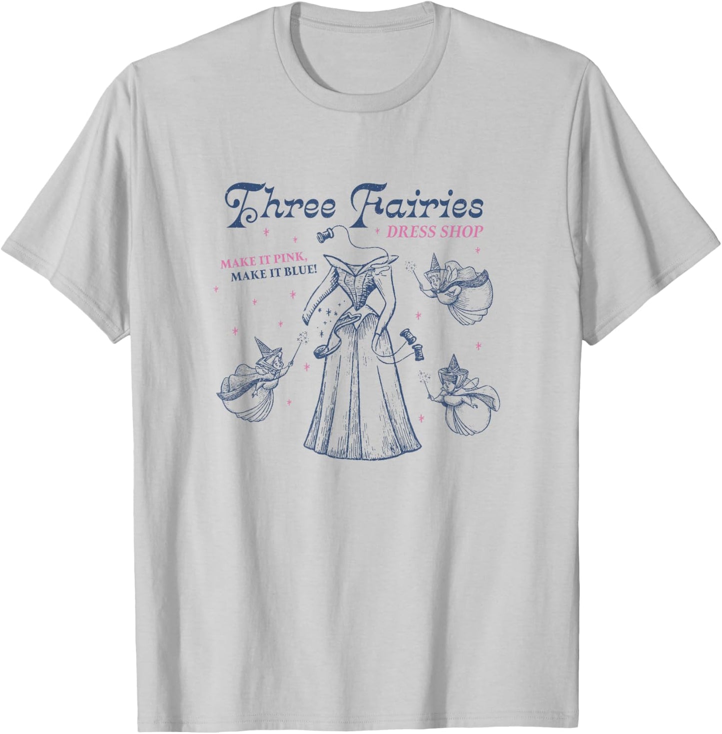 Disney Cinderella Three Fairies Making It Big Chest Poster T-Shirt - T-Shirt | Ash