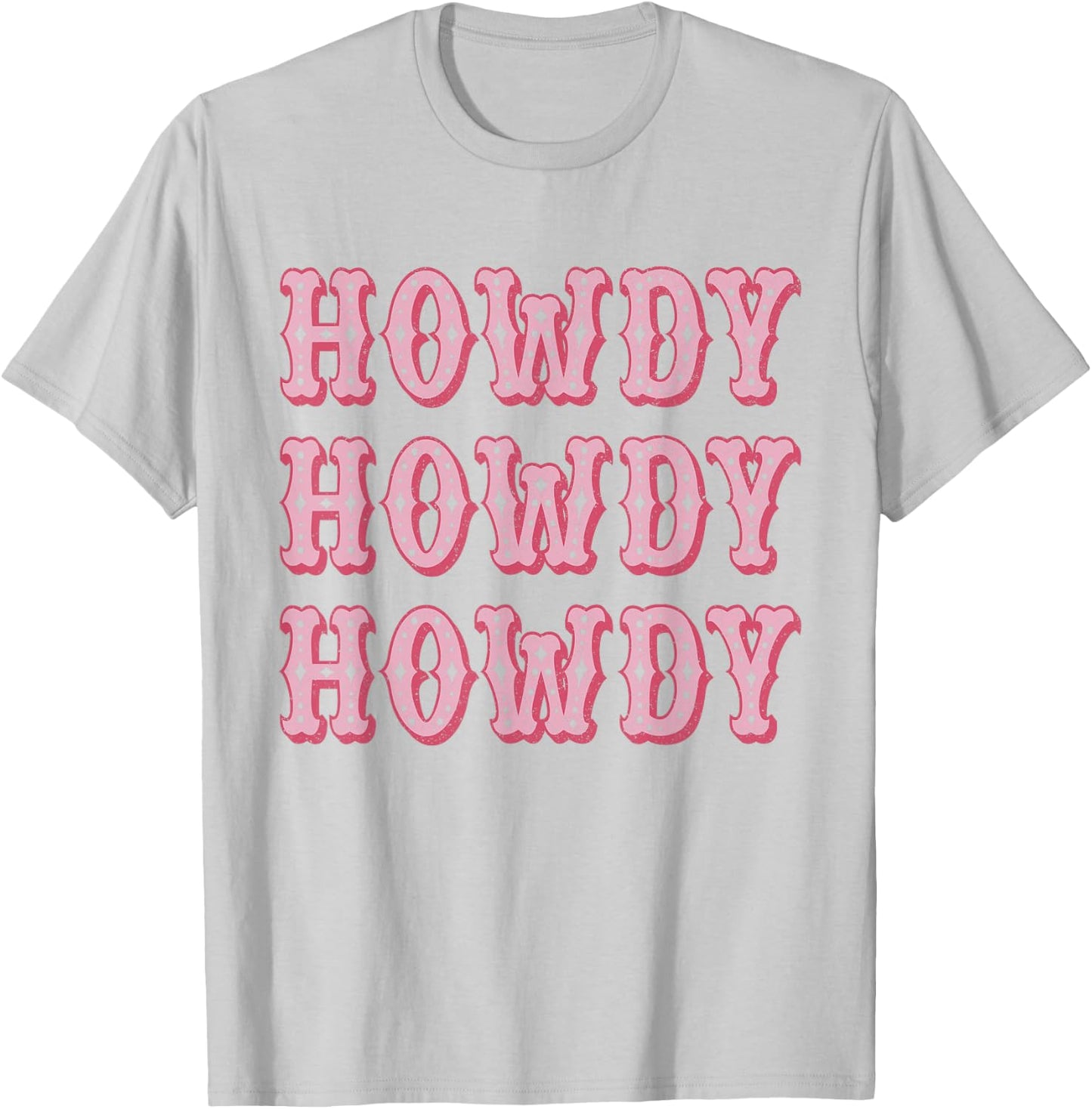 Vintage White Howdy Rodeo Western Country Southern Cowgirl T-Shirt - T-Shirt | Ash