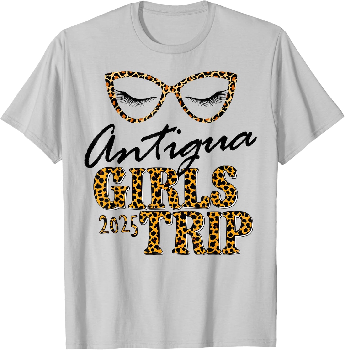 Girls Trip Antigua 2025 Shirt Weekend Birthday Squad T-Shirt - T-Shirt | Ash